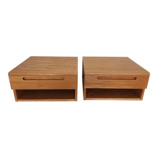 1970s Danish Floating Nightstands - a Pair For Sale