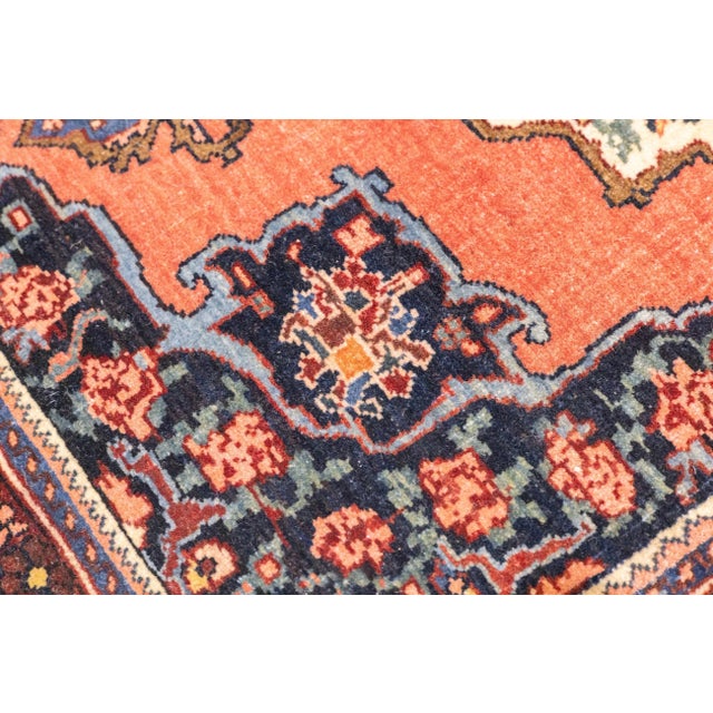 Textile Late 19th Century Fine Antique Persian Farahan Sarouk Rug 2'3'' X 2'11'' For Sale - Image 7 of 10