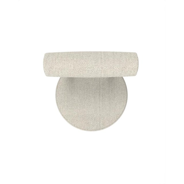 Not Yet Made - Made To Order Collector Modern Moca Bar Chair in Safire 7 Fabric and Smoked Oak by Studio Rig For Sale - Image 5 of 7