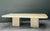 Cream Vintage Goatskin Extendable Dining Table For Sale - Image 8 of 12