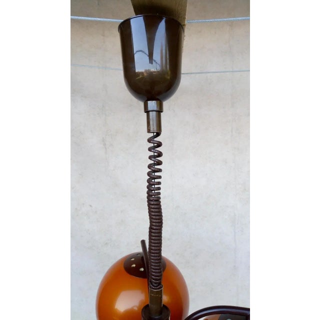 Vintage Red Chandelier, 1980s For Sale - Image 10 of 11