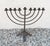 Vintage 1980s Candelabra 9 Cups Custom Made Wrought Iron 24'' Height X 24'' Width X 14'' Base For Sale - Image 4 of 10