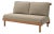 Rishon Teak Outdoor Love Seat - Canvas Taupe For Sale