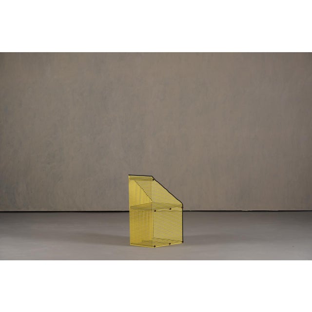 1980s Vintage Yellow Metal Chair by Peter Preller, Germany, 1980s For Sale - Image 5 of 13