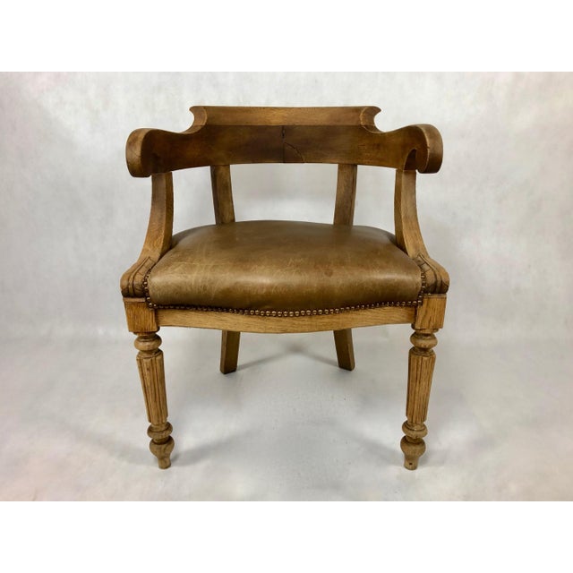 Louis Philippe Office Chair in Oak, 1800s For Sale - Image 11 of 16