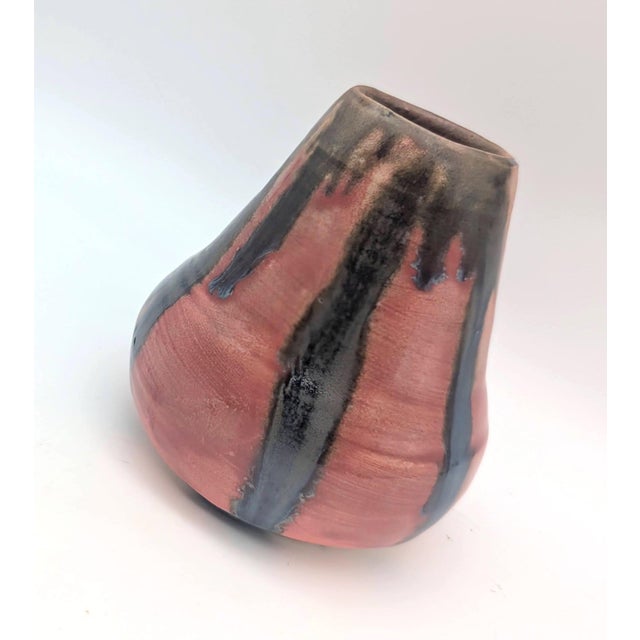 Vintage Studio Pottery Drip-Glaze Bud Vase For Sale In Miami - Image 6 of 11