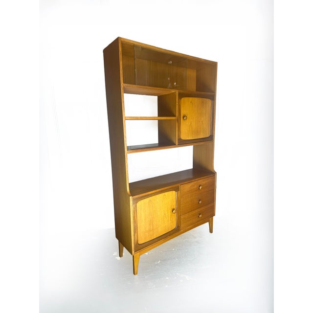 Vintage Stateroom Teak Room Divider and Display Cabinet from Stonehill, 1960s For Sale - Image 15 of 17