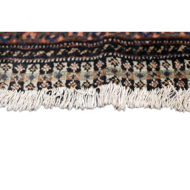 Textile Late 18th Century Ivory Persian Qashqai Rug 6'11'' X 10'6'' For Sale - Image 7 of 11