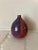Red 1970s Studio Pottery Bud Vase Weed Pot Lava Glaze Chop Marked For Sale - Image 8 of 14