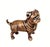 Antique Brass Finish Metal Pug Dog Sculpture For Sale - Image 10 of 10