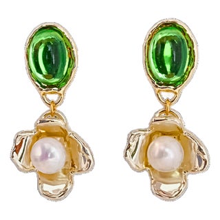 Peridot Earrings, A Pair For Sale