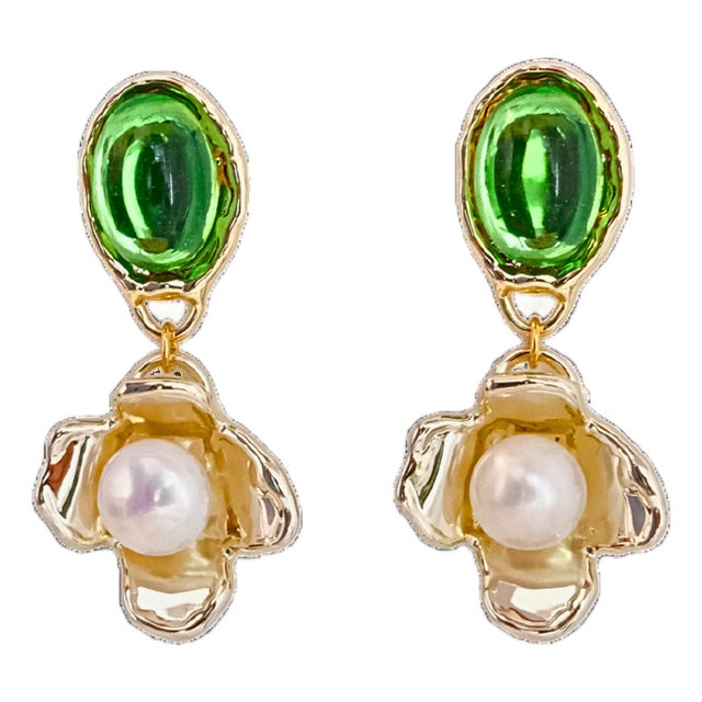 Peridot Earrings, A Pair For Sale