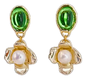 Peridot Earrings, A Pair