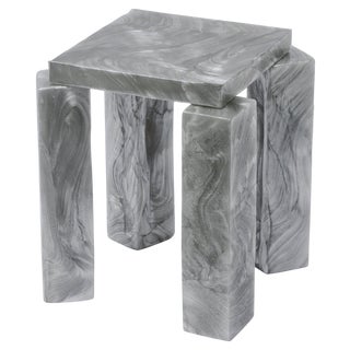 Mother of Pearl Finish Side Table by Marten and Joost For Sale