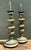 Vintage Italian Gilt Tipped Turned Wood Lamps - Pair For Sale - Image 12 of 17