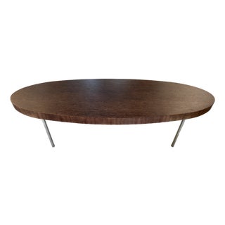 1990s B&b Italia MaxAlto Oval Coffee Table For Sale