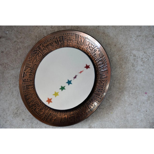 Mid-Century Italian Copper Mirror by Furgeri, 1960s For Sale - Image 6 of 13