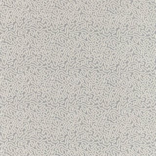 Zoffany Maze Coral Fabric in Zinc For Sale