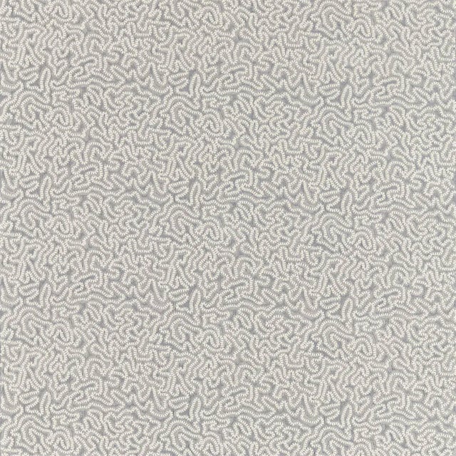 Zoffany Maze Coral Fabric in Zinc For Sale