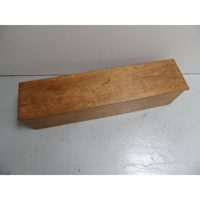 Vintage School Bench with Storage, 1950s For Sale - Image 3 of 10