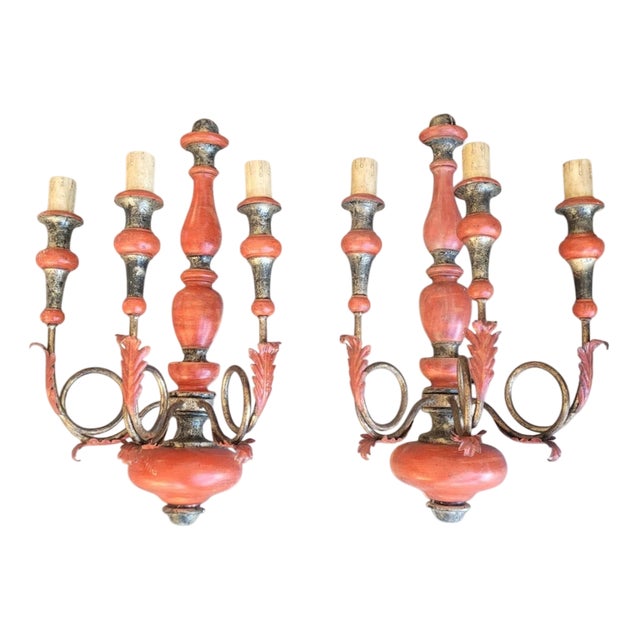 Neoclassical Style Wall Sconces, Set of 2 For Sale