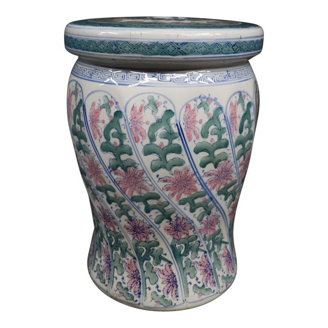 Chinese Porcelain Lidded Garden Stool For Sale