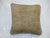 Neutral Vintage Oushak Rug Pillow For Sale - Image 4 of 5