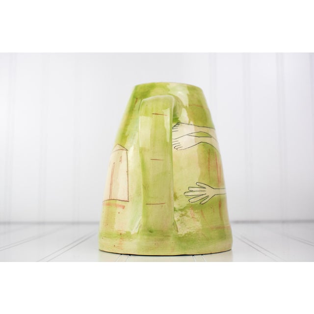 Listed Artist Vivienne Ross Studio Art Pottery Pitcher Vase - Nude Forms For Sale In Minneapolis - Image 6 of 16