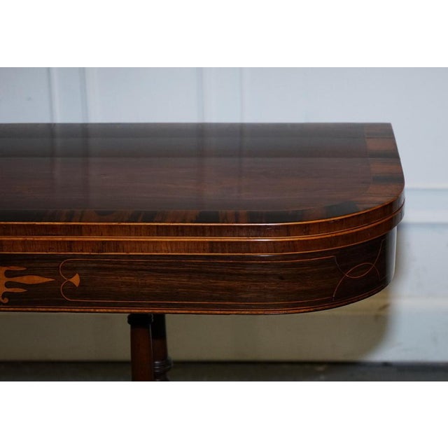 Georgian Folding Games Table with Brass Castors For Sale - Image 15 of 18