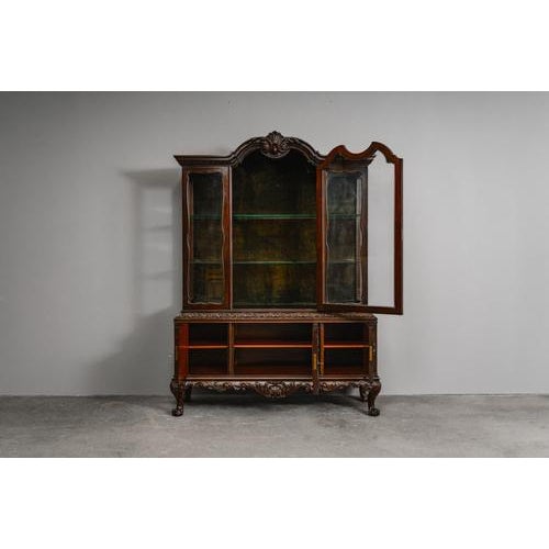 Art Nouveau Display Cabinet in Pine For Sale - Image 3 of 18