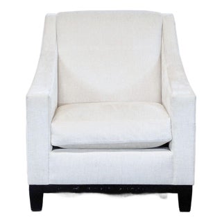 A. Rudin No. 688 Modern Lounge Chair in Cream Fabric For Sale