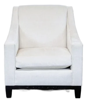 A. Rudin No. 688 Modern Lounge Chair in Cream Fabric