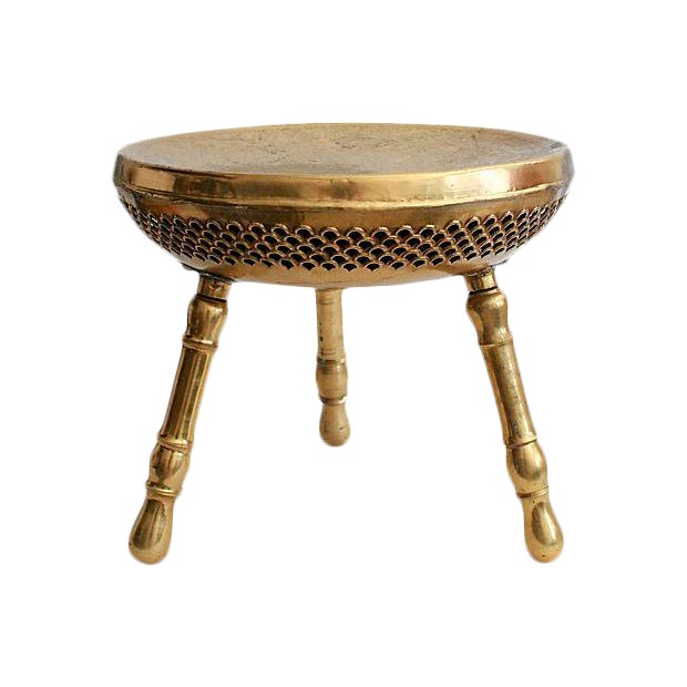 Moroccan Brass Footstool Chairish