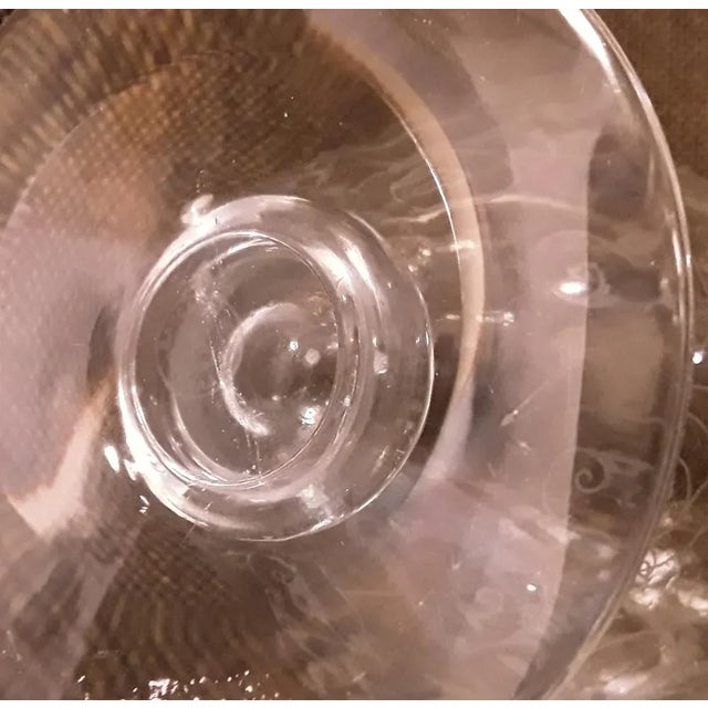 French Jug in Engraved Crystal Glass from Baccarat, 1970s For Sale - Image 6 of 8