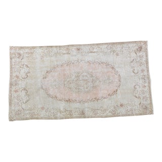 Vintage Turkish Anatolian Hand Knotted Wool Rug, 4'9'x9'1'' For Sale