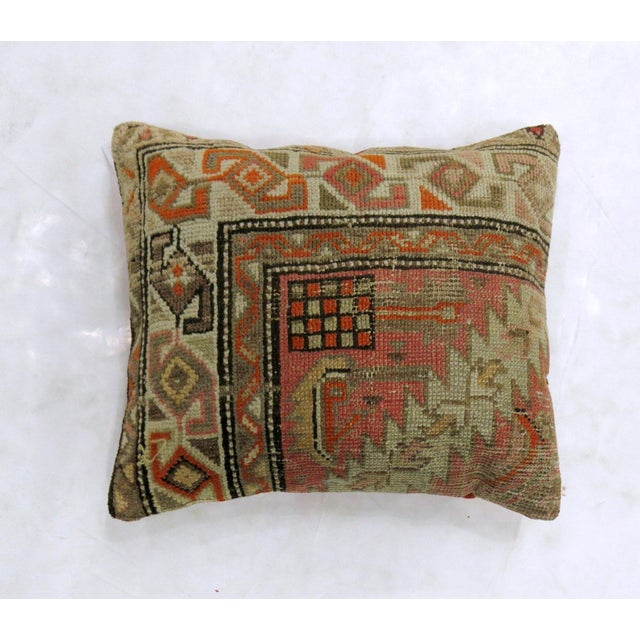 Pillow made from an antique Karabagh rug Measures: 16'' x 20''.