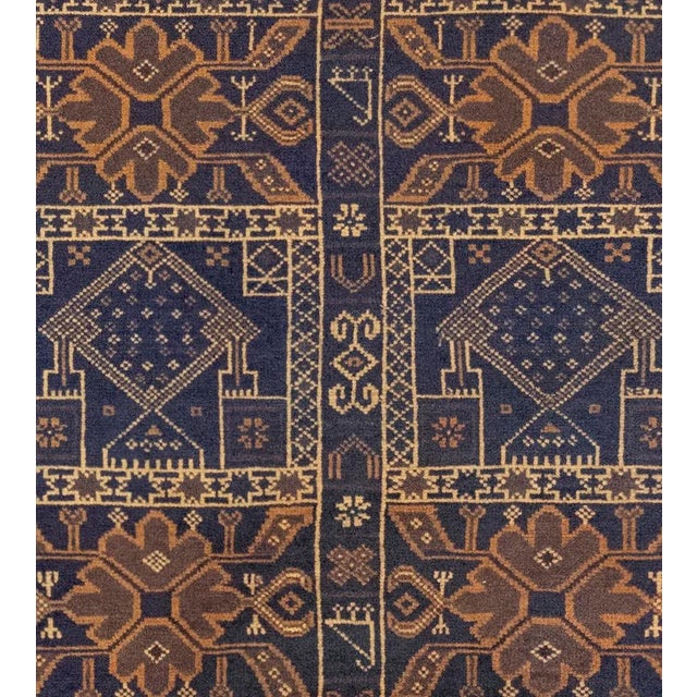 Persian Early 20th Century Handwoven Wool Baluch Accent Rug For Sale - Image 3 of 5