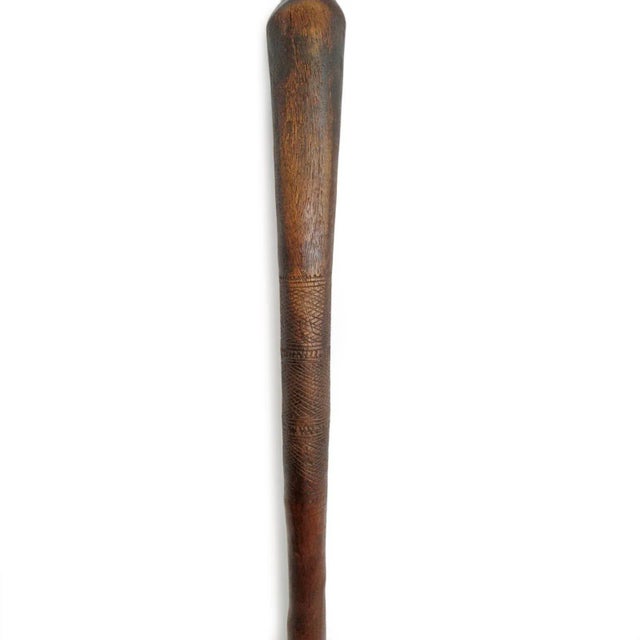 Vintage large pestle stick hand-carved by the nomadic Tuareg peoples of the Sahara region. Originally used for pounding...