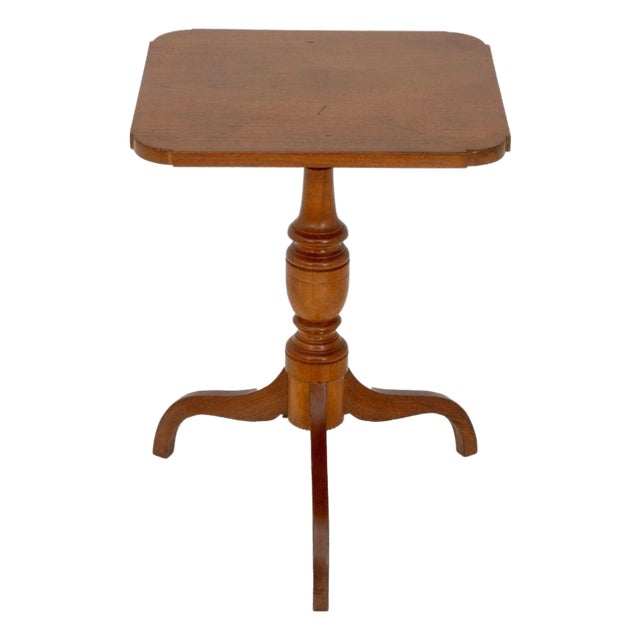 American Mahogany Tripod Table For Sale