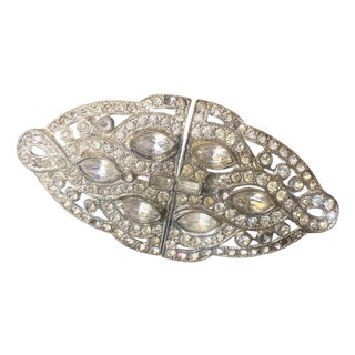 Art Deco Convertible Double-Clip Brooch Pat. 2044225 for Ralph Polcini 1936. For Sale