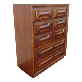 Mid Century Modern Tall Chest of Drawers 6291 For Sale