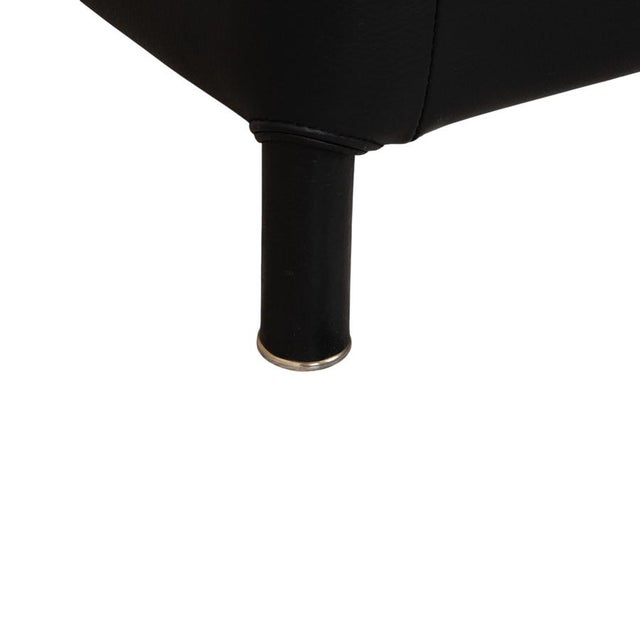 Black Leather Aura Armchair by Paolo Piva for Wittmann For Sale - Image 5 of 15