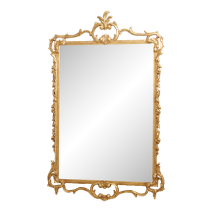 Friedman Brothers Ornate Gold Finish Frame Mirror