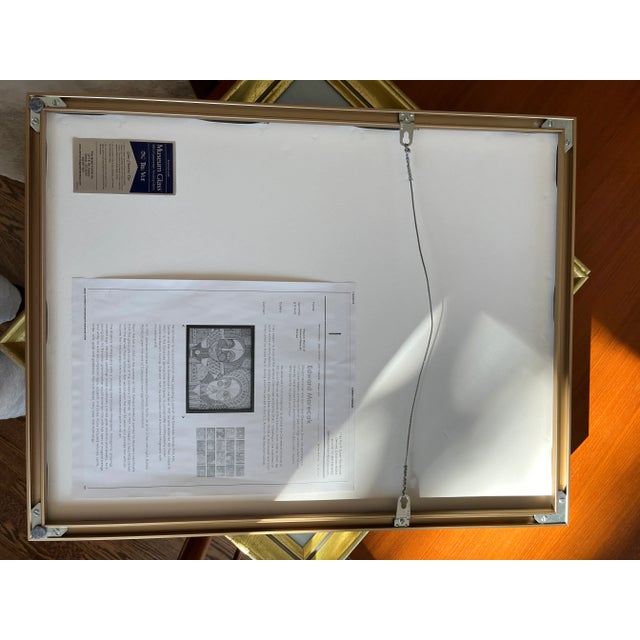 Paper Edward Marecak Original Figurative Woodblock Print Signed 1/8 “The Seven Lean Years” For Sale - Image 7 of 7