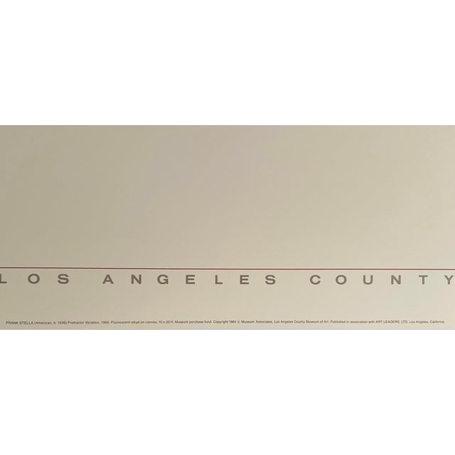 Contemporary 1980s Frank Stella Poster Los Angeles County Museum of Art, 1969 For Sale - Image 3 of 4