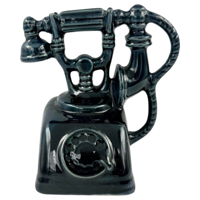 Vintage Rotary Telephone Blue Ceramic Ashtray Made in Brazil For Sale In Washington DC - Image 6 of 11