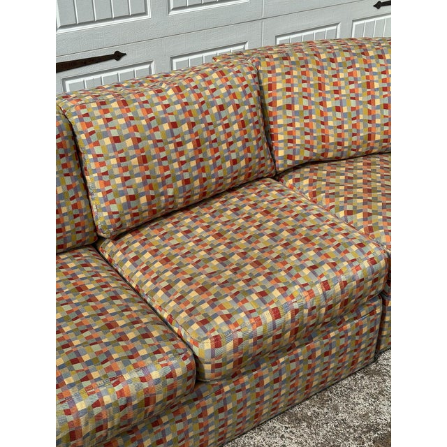 Late 20th Century Vintage Thayer Coggin Postmodern Wraparound Sectional For Sale - Image 5 of 18