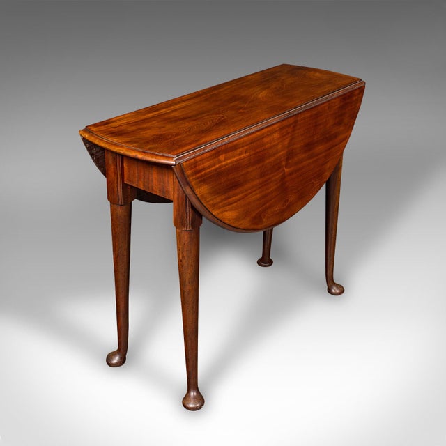 Traditional Antique 4 Seat Drop Leaf Supper Table, English, Extending, Gate Leg, Georgian For Sale - Image 3 of 11