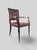 Mid-Century Italian Leather Desk Armchair by Vittorio Dassi, 1950s For Sale - Image 6 of 16