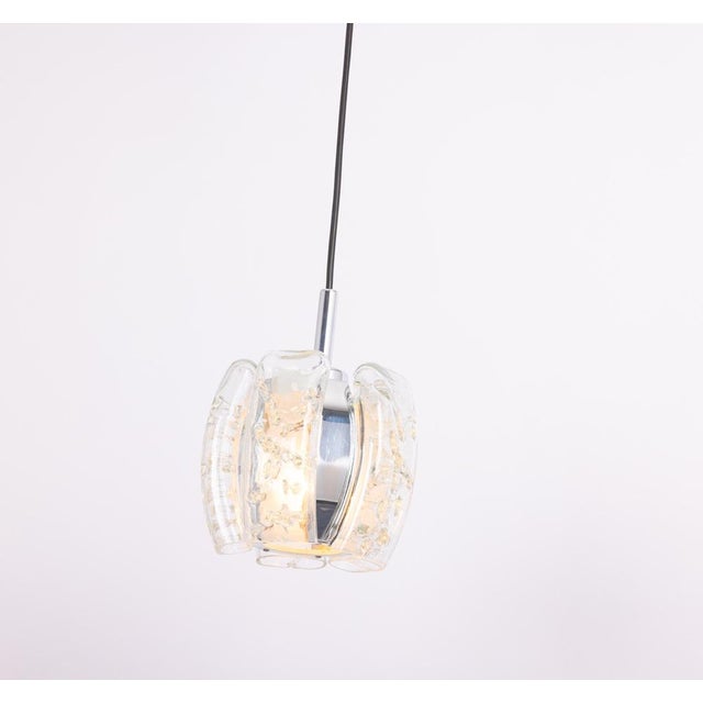 Murano Tube Pendant Light by Doria, 1970s For Sale - Image 4 of 12